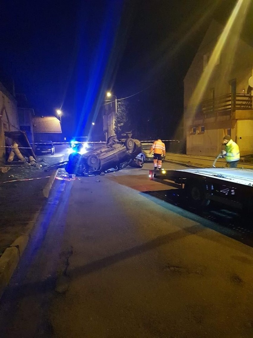 Wypadek w Borku Strzelińskim na drodze Wrocław - Strzelin -...