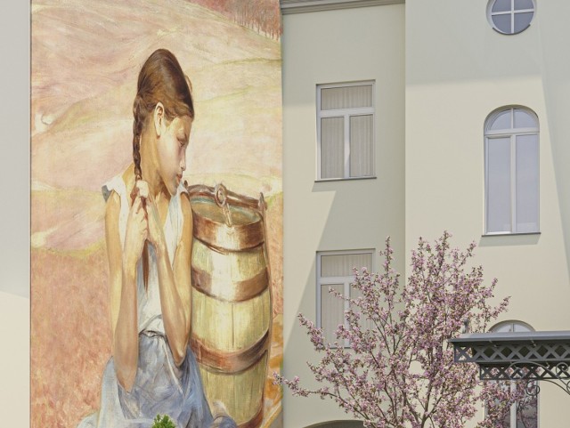 Tak ma wyglądać mural na ścianie kamienicy przy ulicy Niedziałkowskiego 16 w Radomiu.