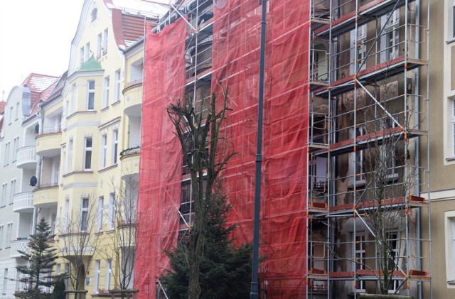 Remont kamienicy przy ul. Piłsudskiego 12.