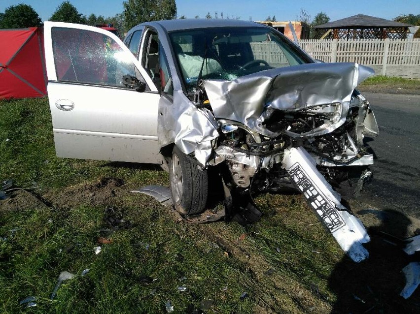 Śmiertelny wypadek. W wypadku w Tarnowej koło Poddębic zginęło małżeństwo