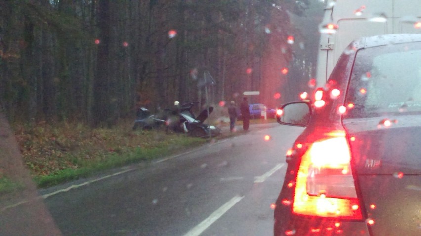 Kolizja na drodze Kwidzyn-Sztum