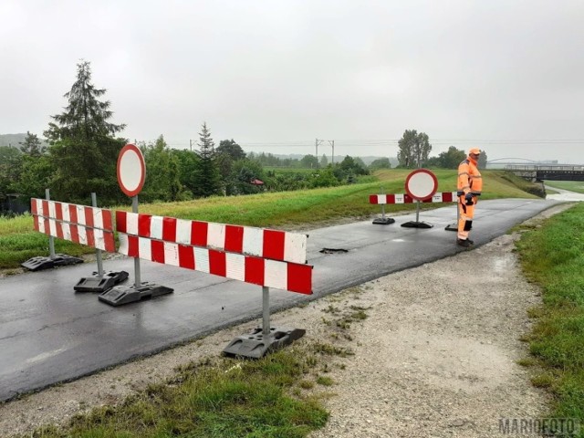 Ulica Bolkowska w rejonie przejazdu pod mostem nad Kanałem Ulgi jest regularnie zamykana gdy rośnie poziom wód