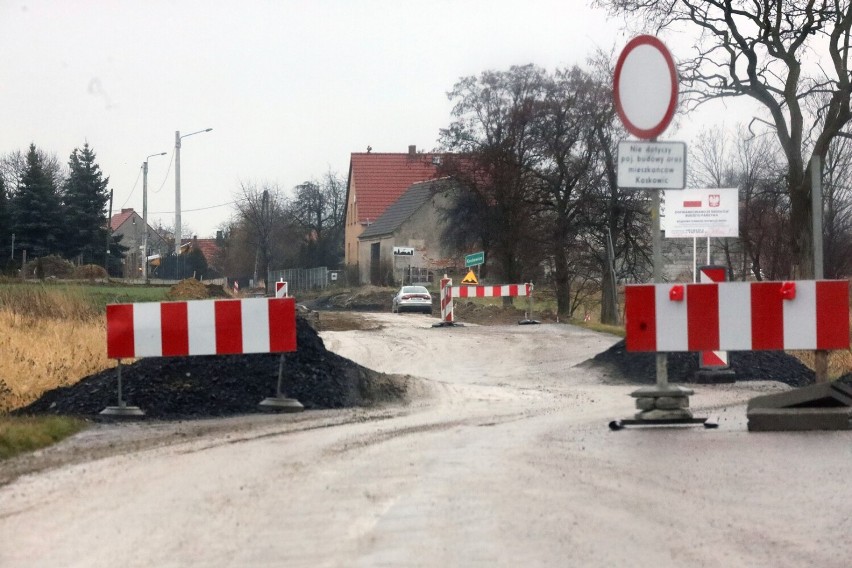 Trwa remont drogi w Koskowicach. Droga jest zamknięta, zobaczcie aktualne zdjęcia