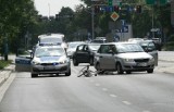 Wypadek na ulicy Moniuszki w Legnicy, ranna została kobieta [ZDJĘCIA]