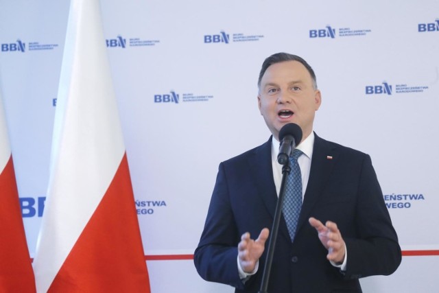 10.03.2020 warszawa 
prezydent zwolal rade bezpieczenstwa narodowego ws. koronawirusa
n/z konferencja prasowa prezydenta andrzeja dudy
fot. adam jankowski / polska press