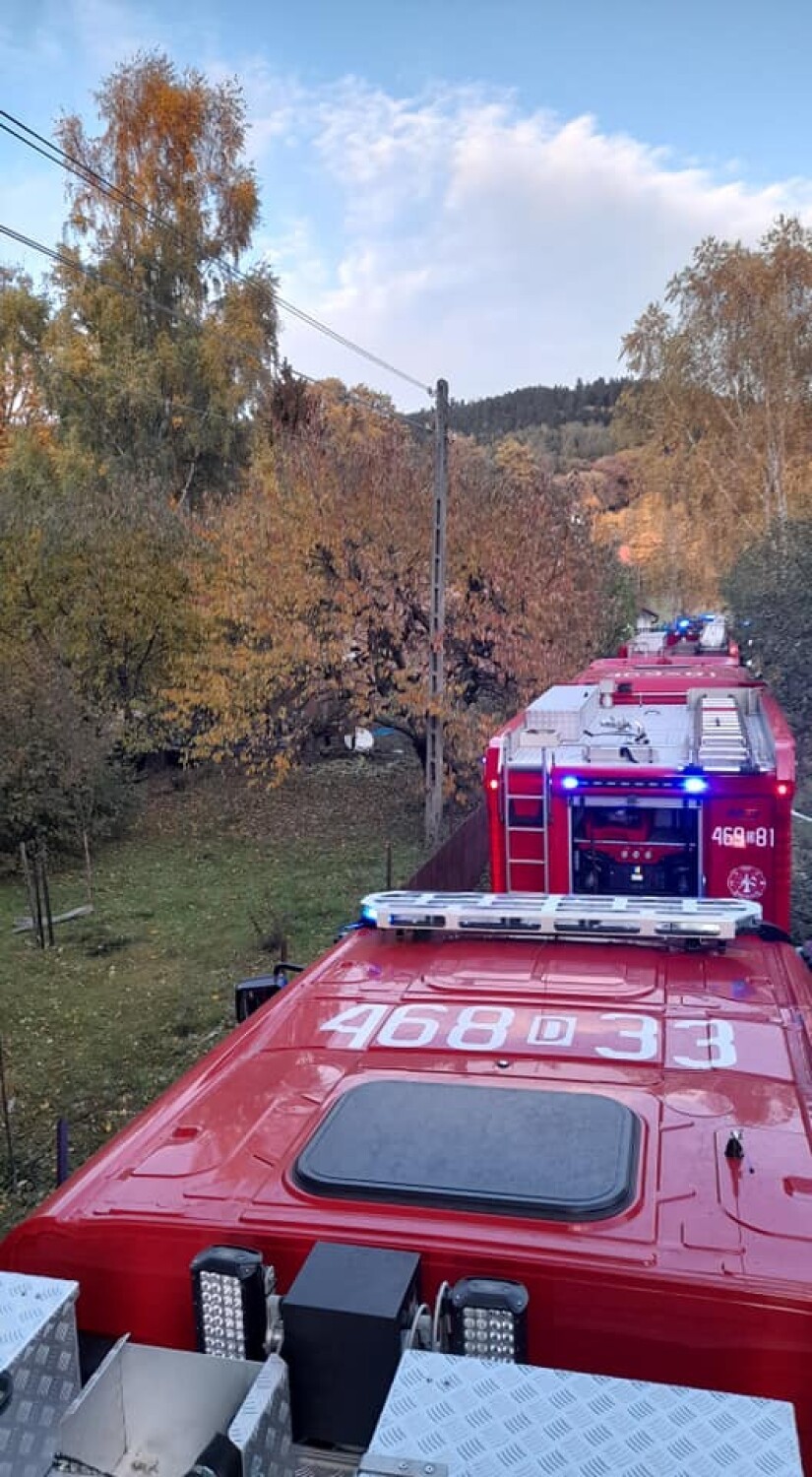 Gmina Nowa Ruda: pożar budynku w Jugowie. 7 Jednostek Straży...