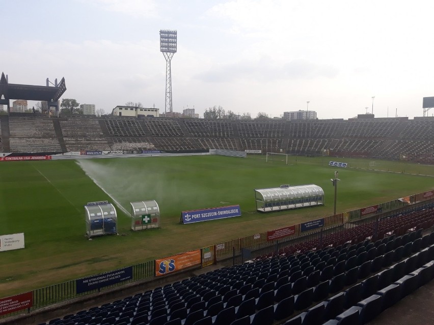 Trening Pogoni Szczecin przed meczem z Lechią Gdańsk