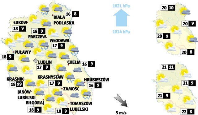 Prognoza pogody Lublin i region - 3 września