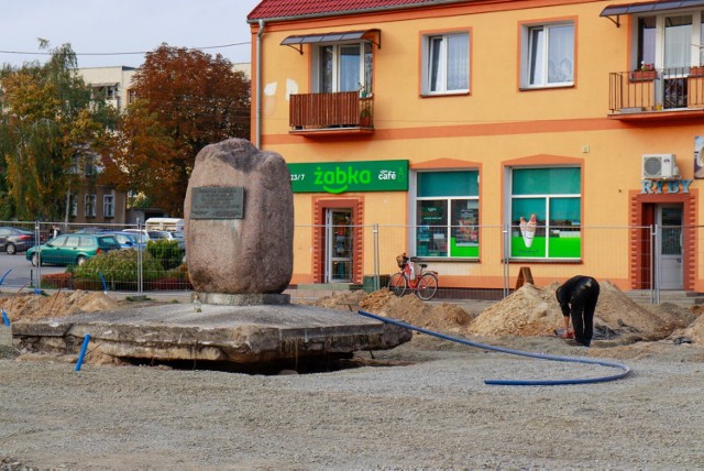 Trwa modernizacja "szachownicy" w Krośnie Odrzańskim.