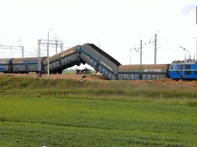 Pociąg towarowy wykoleił się pod Legnicą