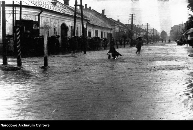 Gorlice, zalana ul. Kościuszki, 1934