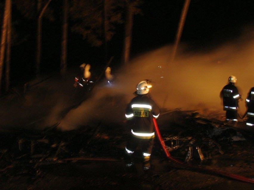 Pięć jednostek straży pożarnej walczyło z pożarem jaki...