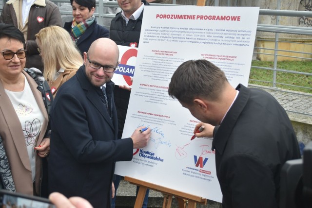 Pod porozumieniem programowym podpisali się wszyscy kandydaci KO na radnych Opola.