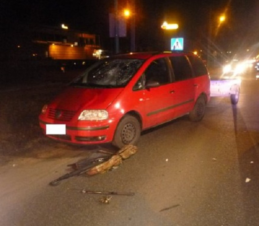 Wypadek na ul. Powstańców Śląskich w Lublińcu 7.03.2019