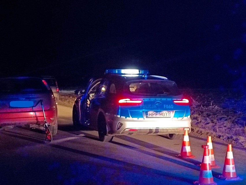 Groźny wypadek w Witoni. Troje pieszych trafiło do szpitala