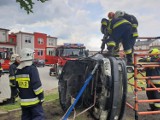 Ćwiczenia strażaków w Komendzie Powiatowej Państwowej Straży Pożarnej w Radomsku [ZDJĘCIA]