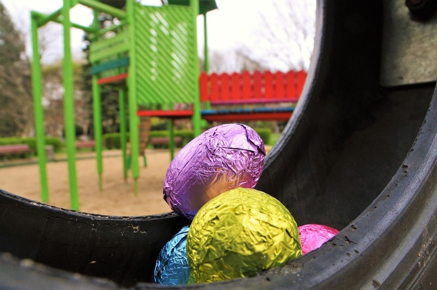 Takie jaja w Parku Róż! Zobacz, jak dzieci zbierały wielkanocne jajka [ZDJĘCIA]