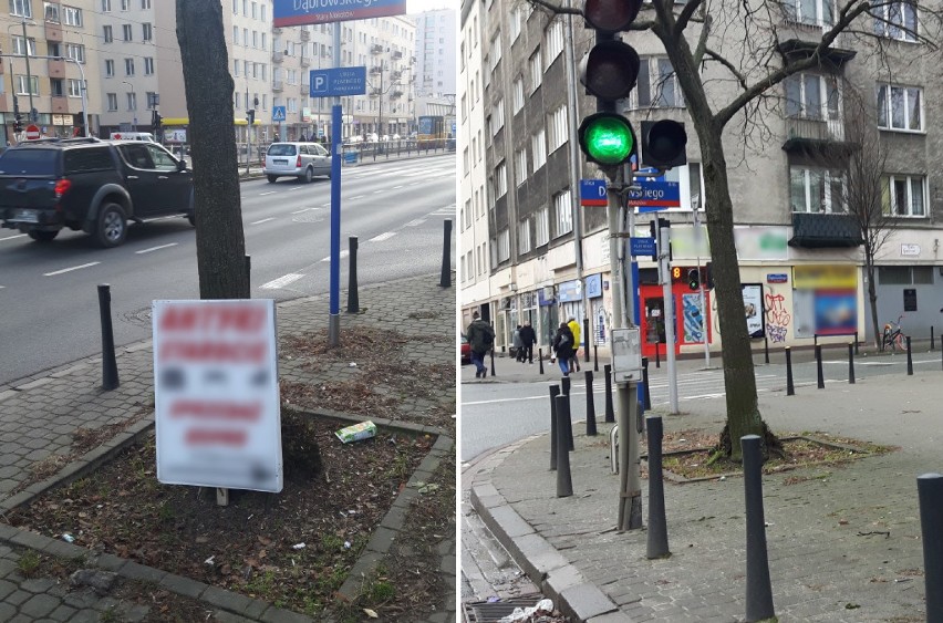 Nielegalne reklamy w Warszawie. Drogowcy likwidują...