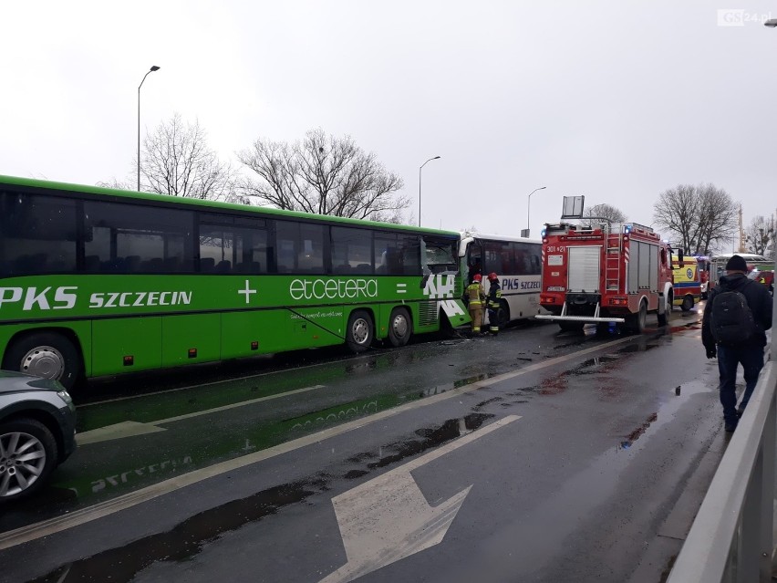 Wypadek w Szczecinie na ul. Gdańskiej