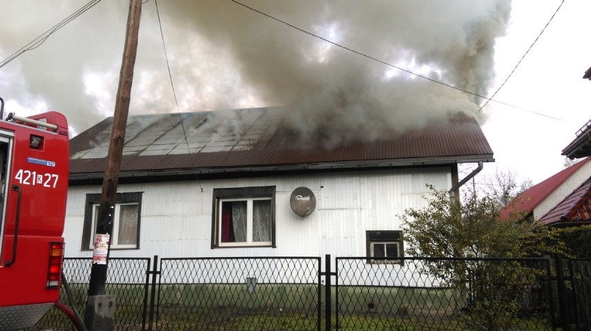 Pożar w Żarkach. Spłonął dom.