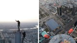 Wymiana żarówki na szczycie Varso Tower. Alpiniści wspięli się na czubek iglicy najwyższego budynku w UE. Wideo trafiło do sieci