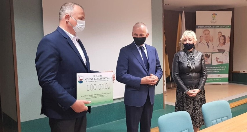 Gmina Kościerzyna przekazała szpitalowi 100 tys. zł. Pieniądze pozwolą na zakup sprzętu dla oddziału ginekologicznego