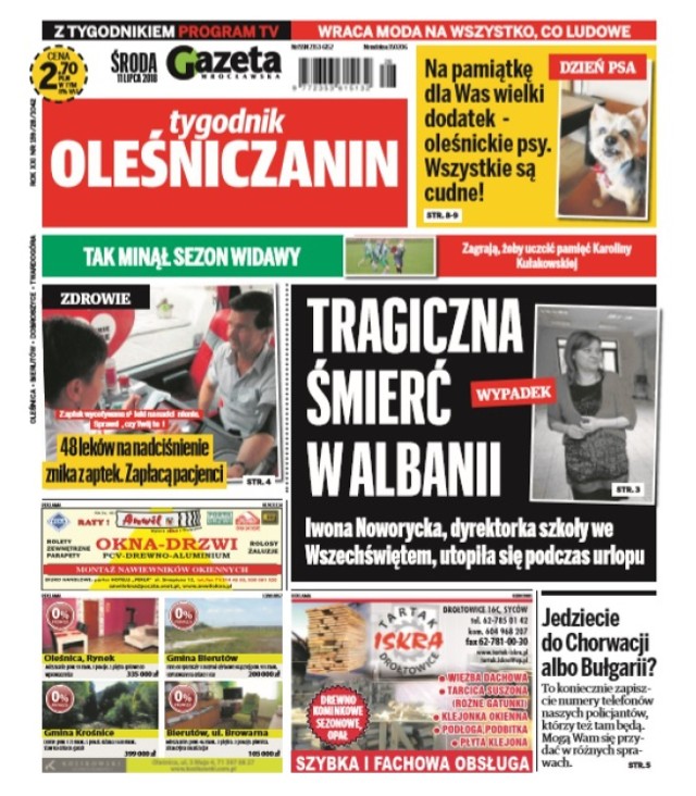 Oleśniczanin z 11 lipca 2018 roku
