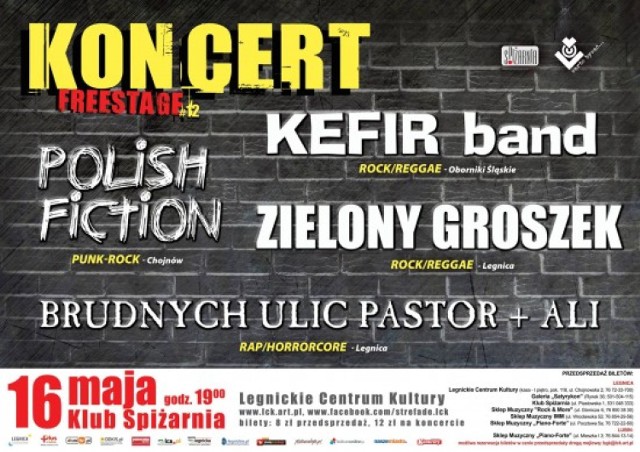 Zielony Groszek, Kefir Band, Brudnych Ulic Pastor i inni. Free Stage już w najbliższą sobotę!