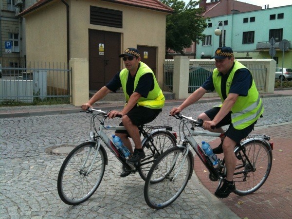 Straż Miejska w Koninie na rowerach