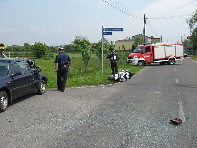 Tragiczny wypadek w Imielinie. Motocyklista nie żyje [ZDJĘCIA]