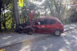 Wypadek w Łaziskach Górnych. 25-latka w szpitalu [FOTO]