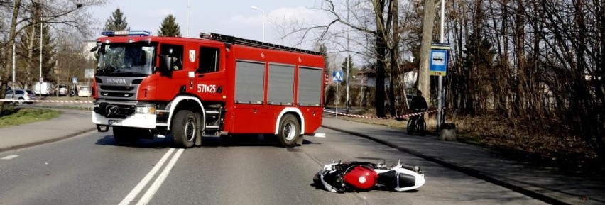 Śmiertelny wypadek motocyklisty w Rudzie Śląskiej. Nie żyje kierowca, pasażerka ciężko ranna