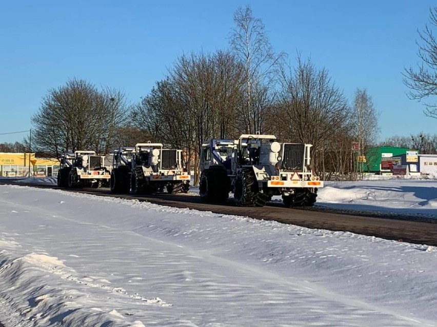 W lutym specjalne Monster-trucki szukały złóż w lasach pod...