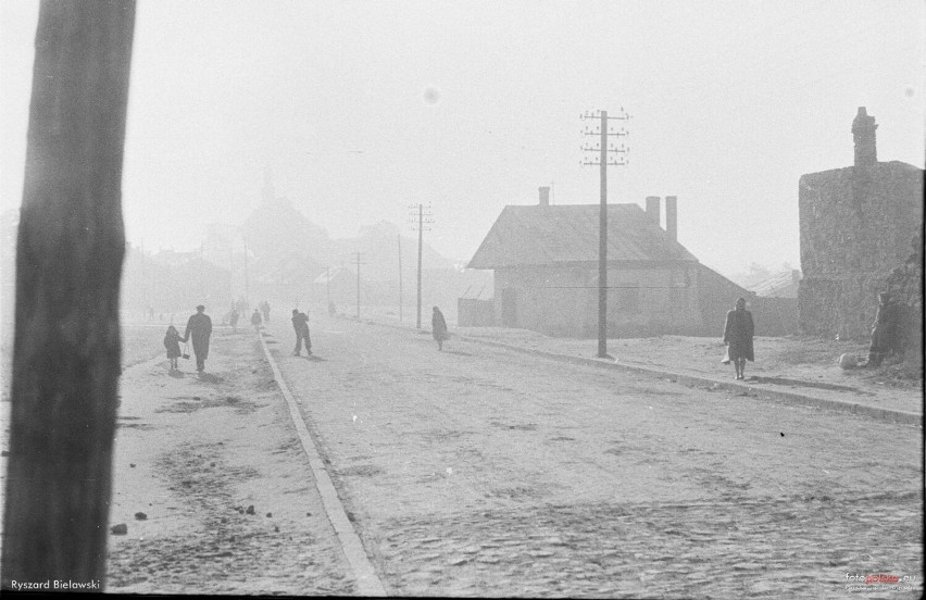 10 października 1953 , Wjazd do Pińczowa od strony Buska.