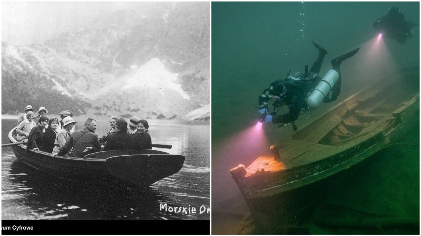 Na dnie Morskiego Oka znaleziono wrak łodzi. Te pływały po stawie jeszcze przed wojną