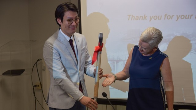 Mintaek Lim i prezydent miasta Sabina Nowosielska. Władze Kędzierzyna-Koźla od początku wspierają inwestorów z Korei.
