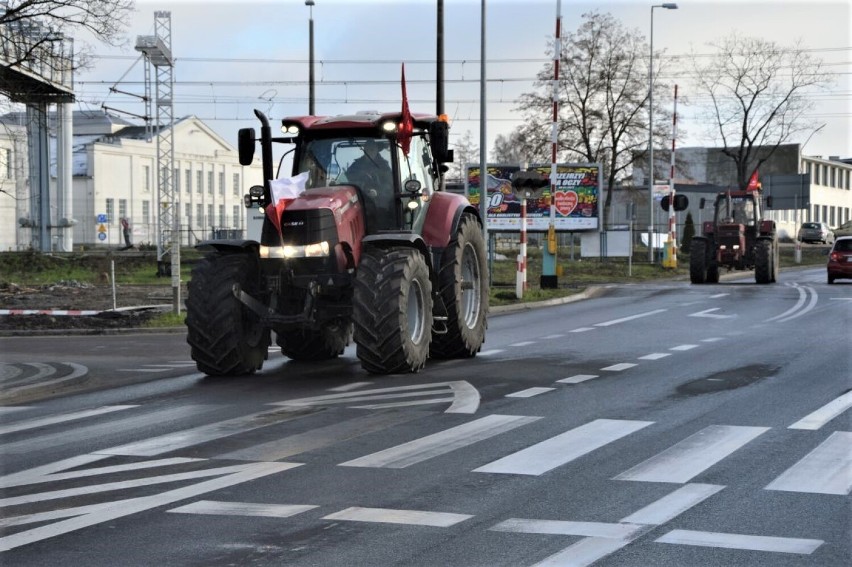 Zielony Ład = Głód. Rolnicy protestowali w Goleniowie