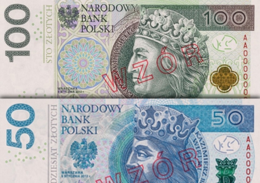 Wzory nowych banknotów NBP