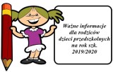  ZSP Nądnia. Informacja dla rodziców dzieci przedszkolnych 