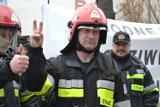 Strażacy z portu  protestowali przeciwko zwolnieniom [zdjęcia] 