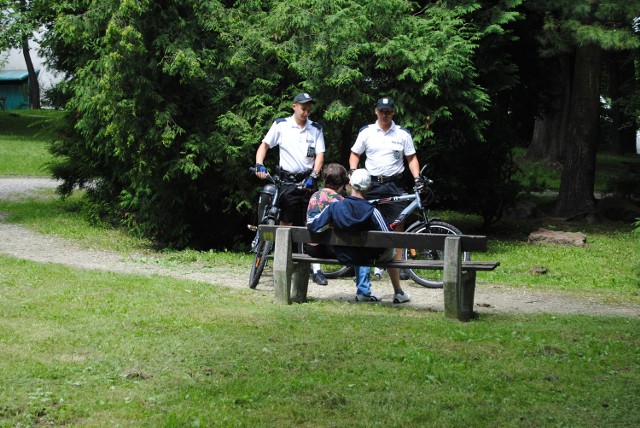 Policja na rowerowym patrolu