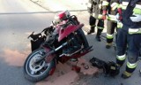 Nowy Sącz. Grożny wypadek motocyklisty [ZDJĘCIA]