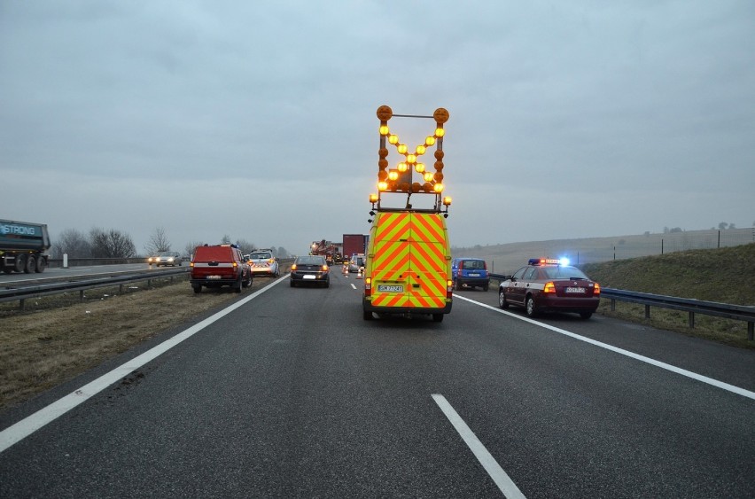 Wypadek śmiertelny w Grojcu na autostradzie A4 [ZDJĘCIA]