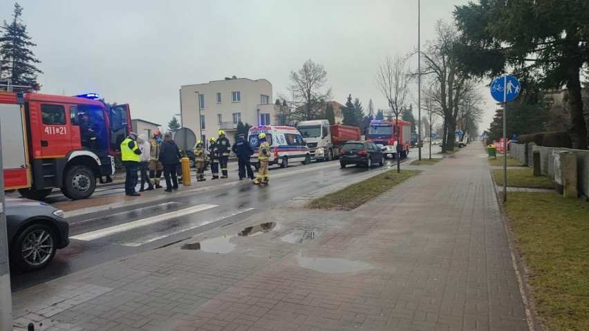 Potrącenie pieszej w Chojnicach na ulicy Gdańskiej