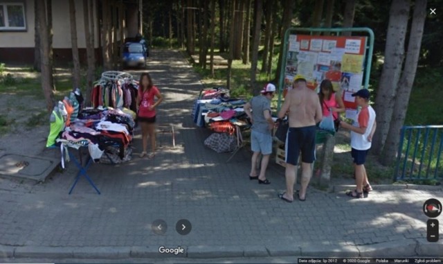 Zobaczcie sami stylizacje turystów wypoczywających w Przyjezierzu na zdjęciach z Google Street View >>>>>