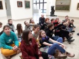 Uczniowie z Czempinia na lekcji w Muzeum Narodowym w Poznaniu