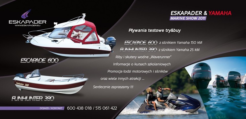 Impreza motorowodna &quot;Eskapader&amp;Yamaha Marine Show&quot; już wkrótce w Płocku