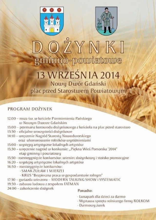 Nowy Dwór Gdański. Dożynki gminno-powiatowe