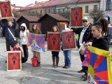 W Żywcu można było zamanifestować swoją solidarność z Tybetańczykami. Walczą o wolny Tybet [ZDJĘCIA]