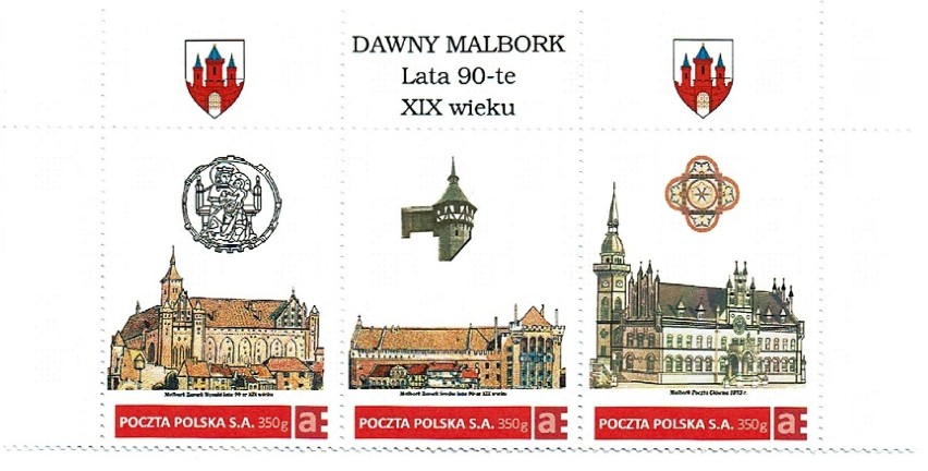 Pojawiły się nowe znaczki pocztowe z malborskimi zabytkami